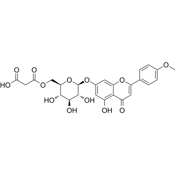 Acacetin 7-O-(6-O-malonylglucoside) 155049-92-6